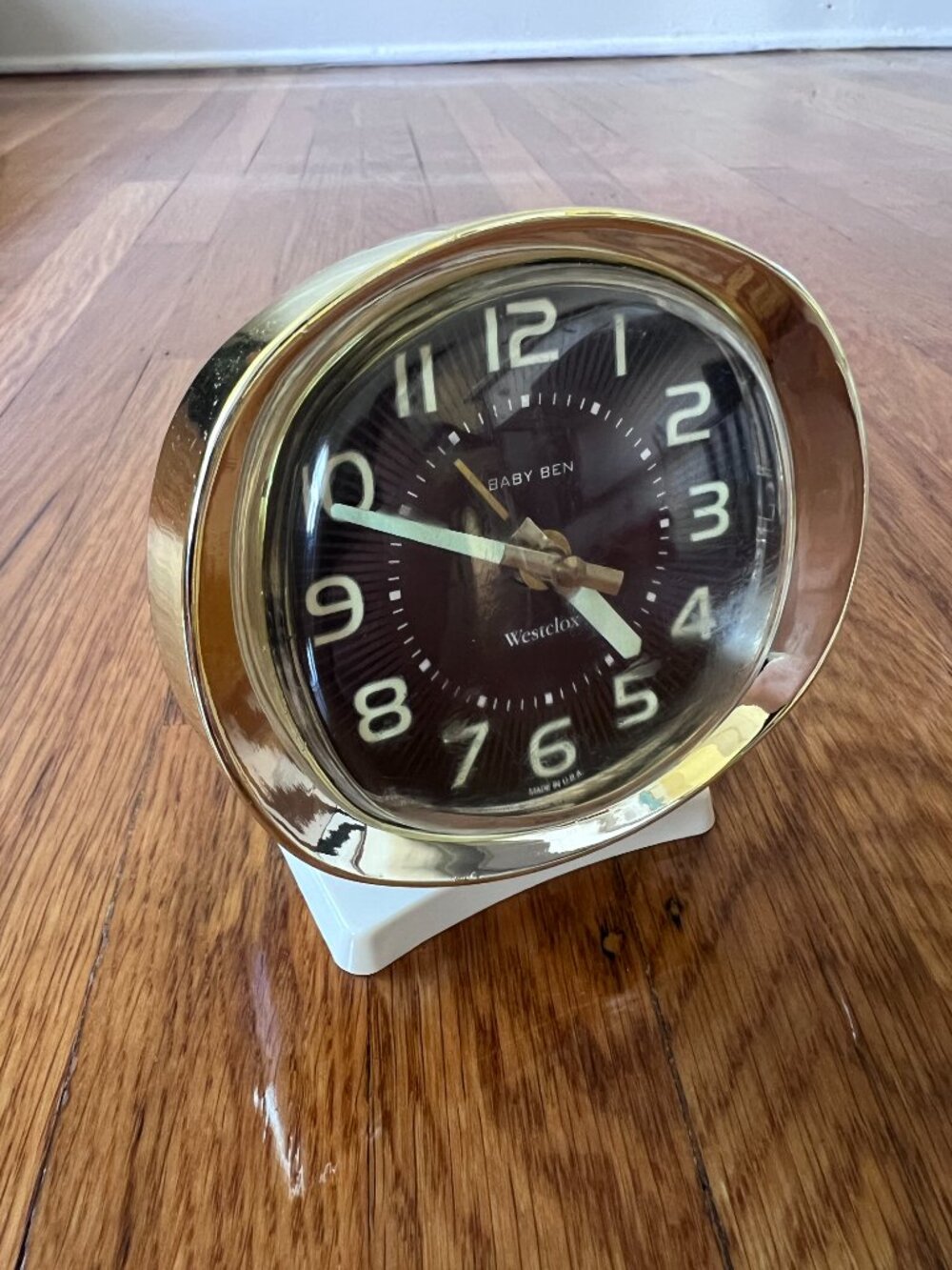 Vintage MCM Baby Ben Westclox Wind-Up Standing Alarm Clock